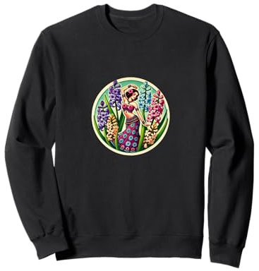 Illustration de jacinthe violette pour danse du ventre Sweatshirt