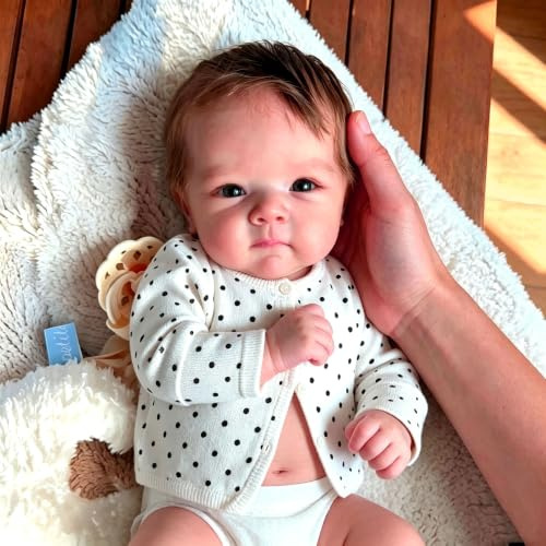 Anano Bebe Reborn Silicona Cuerpo Completo-45CM Muñecas Bebe Reborn Niña Realista, Bebes Reborn De Silicona Cuerpo Entero Realistas Y Reciennacida para Niñas