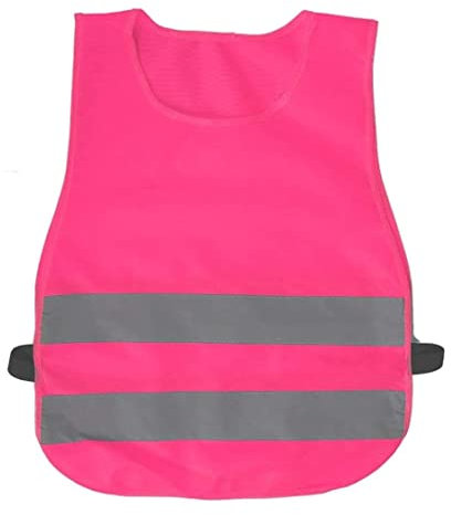 GOOPEEG Warnweste， Reflektierende Verkehrssicherheitsweste Nacht Laufen am besten geeignet, um die Sicherheitsweste auszugehen Reflektierendem(Pink,S)