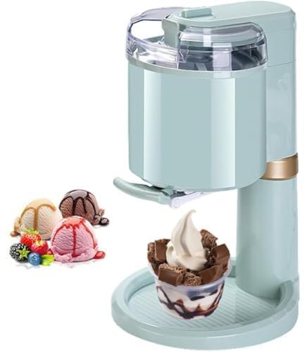 CVQJL Ice Cream Maker Machine for Home, Soft Serve Ice Cream Machine, Home DIY Kitchen Automatic Mini Fruit Ice Cream Maker for Homemade Gelato，1000ml large capacity