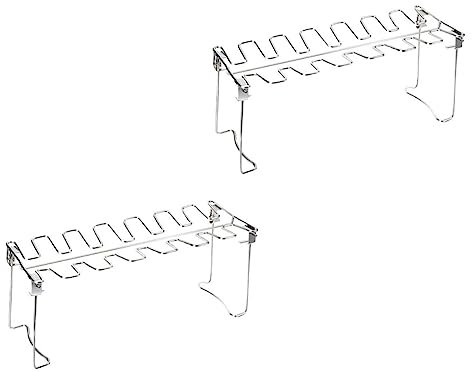 ibasenice 2pièces Barbecue pour Cuisses De Poulet Support De Rôtissoire Acier Inoxydable Lot pour Ailes De Poulet Et Barbecue