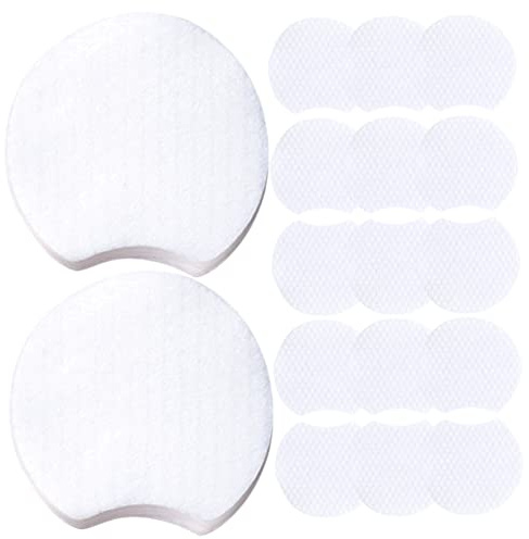 WEKADRIN 1200 Stück Halbrunde Abschminkpads aus Vliesstoff Fusselfreie Make Up Entferner Pads für Gesicht Sanfte Kosmetikreinigung Nass Trocken Hautfreundliche Gesichtspads für Frauen