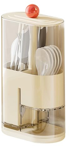 Générique Porte-Couvert Modulable | Organisateur de Fourchettes - Organisateur de Bagettes avec Séparateur, Bac Égouttoir Multifonction et à Compartiments pour Cuisine