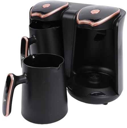 Goshyda Turca Eléctrica de Doble Compartimento con 2 Tazas, Control de Temperatura Ajustable de 1200W