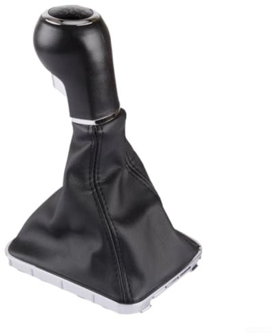 Pomo de cambio Filteilect para Opel Zafira B 2005-2010 | Pomo de cambio de 5/6 marchas con construcción de cuero sintético PU y ABS | Mejora interior de estilo de coche negro (6 velocidades)
