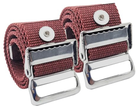 DECORNIJIA 2 Stück Verstellbare Befestigungsbänder für Trockenbau Stelzen aus Nylon und Aluminiumlegierung Beinriemen mit Manschetten für Sichere Fixierung bei Verputz Maler