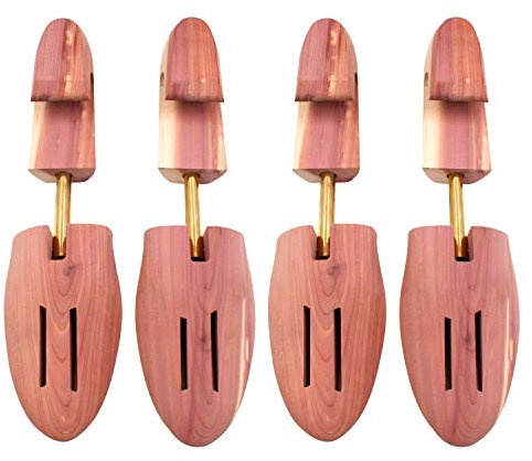 DEPABABA Cedar Shoe Tree with Single Tube - 2 PKS (Medium (Fit Shoe Sizes 9-10))