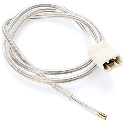 G9 Fassung doppelt isoliert Sockel für LED und Halogen 230V - 250V Keramik beige Kabel transparent (50cm)