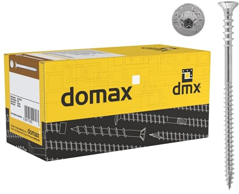 DMX - Distanzschrauben Abstandsschrauben Justierschrauben, Holz- Universalschrauben, Ring- und Holzgewinde für Holzlatten, Dach und Trockenbau - 6mm TORX - Großpack - 6x160 (100 St./Verp.)