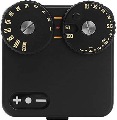 TTArtisan Light Meter Two Dials Light Meter for Photography with Cold Shoe Mount Compatible with Various Cameras(Brass Black)