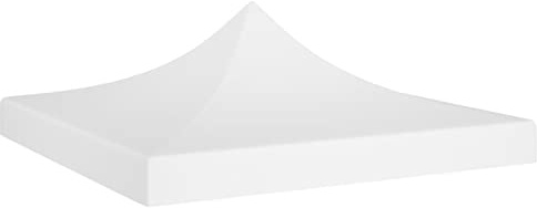 Tidyard Techo de Carpa para Celebraciones Techo de Repuesto para Cenador de Jardín Toldo de Repuesto Cubierta de Repuesto de Carpa Cenador Exterior 2x2 m Blanco