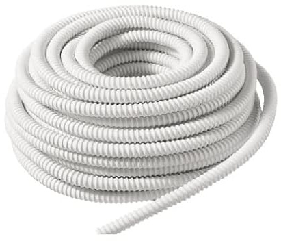 Tubo per condensa | 30 m, tubo flessibile a spirale rinforzato con interno liscio per condizionatori d'aria per il drenaggio dell'acqua di rugiada Ø16 mm/Ø20 mm, dimensioni: quantità: