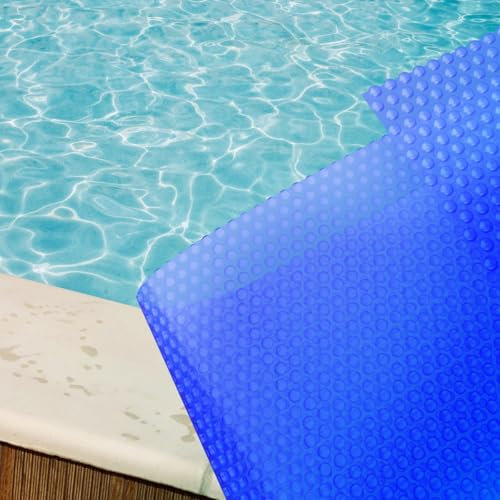 Pool Solarabdeckplane achtform Stärke 300 mµ 5,00 m x 8,55 m Poolplane Abdeckung Luftpolsterfolie