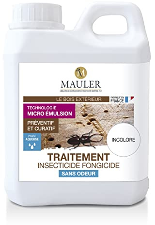 MAULER - Traitement Insecticide Fongicide Xylophage - 25L - Incolore - Action préventive ou curative intérieur extérieur