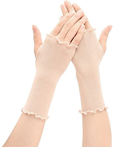 Lipfer Damen Mesh Fingerless Handschuhe Sommer Fahren Handschuhe Anti -uv -Sonnencreme Elegante Damen Halbfinger Fischnetzhandschuhe Mesh Fredten