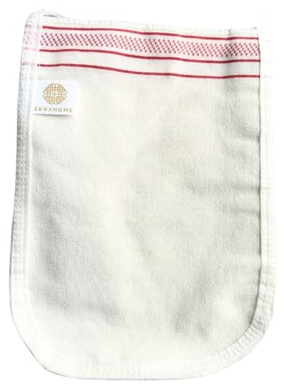 Türkische Hohe Qualität Kelebek ZenXhome Peeling handschuhe Hamam Kese Körper Peeling Peeling Sauna Handschuh Spa Cellilute Entferner Mitt Hautpflege (White, Medium Soft Scrub)
