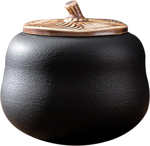 Azucarero, azucarero de caqui con tapa, bote de condimento for sal y azúcar, tarro de almacenamiento de azúcar, azucarero, recipiente for azúcar, tarro de especias, rojo, 300 ml (color: rojo) ( Color