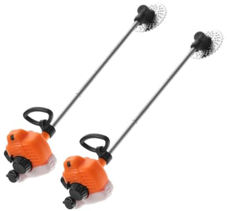 INOOMP 2stücke Miniatur Mäher Modell Für Puppenhaus Deko Für Garten Und Miniatur-landschaften Langlebig Und Detailgetreu Ergänzung Für DIY Projekte