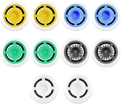 10 PCS Shower Head Flow Restrictor, GPM 1.5/1.8/2.0/2.5/3.0 Shower Flow Reducer Limiter Shower Flow Restrictor Shower Head Water Saver Pressure Reducer for Fixed Shower Head Handheld Shower 0.63 Inch