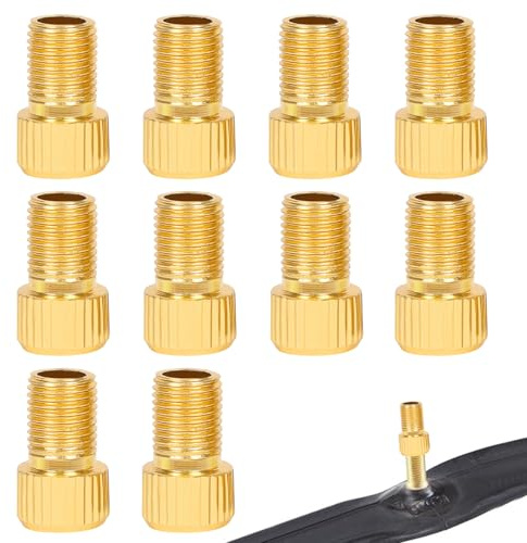 10 Stück Luftpumpe Adapter Fahrradventil Adapter Französisches Ventil Adapter,Ventiladapter Fahrrad Ventile,Autoventil Adapter,Ventilkappen Fahrrad Ventile Adapter Französisches Ventil auf Auto