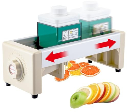 XGHDPBM Commercial Fruit and Vegetable Slicer Cutter, Manual Lemon Cutting Machine, 1-10mm Adjustable Thickness, Manual Potato Tomato Slicing Machine, Mandoline Slicer for Home,Kitchen