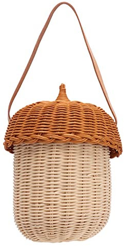 Babykorb, 53 G/1,9oz Korb mit Kiefernkegelform Design Spielzeugkörbe Aufbewahrung für Mädchen Fotografie Requisiten (Große Handtasche)