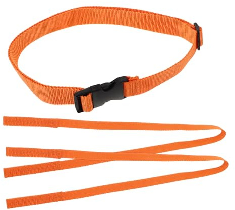 TOYANDONA 1 Juego Correa De Aro Salvavidas Correa De Flotación del Arnés Amarre Flotante Atadura De Flotador Deportivo De Natación para Flotar Orange Nylon
