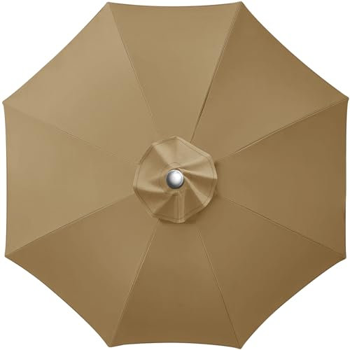 LUSCHEER Replacement Parasol Canopy for 3m 8 Ribs Diameter Patio Umbrella