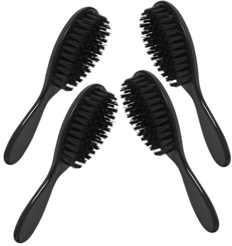 VALICLUD 4stücke Bartbürste Für Männer Bartpinsel Zum Kämmen Von Haaren Borstenbürste Pflegewerkzeug Holz Und Nylon Bürste Barber Shop Werkzeug Mit Nackenpinsel