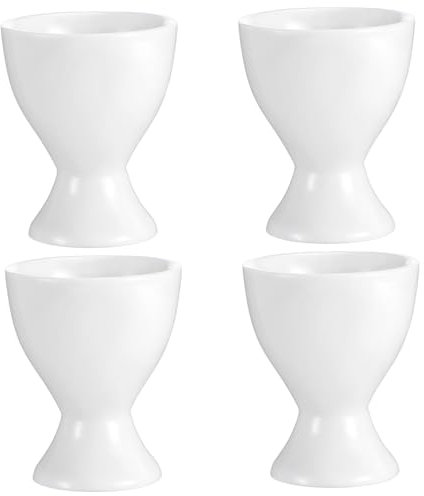 ABOOFAN 4piezas Huevera De Cerámica Para Huevos Duros Hueveras Decorativas Individuales Soporte Para Huevos De Cerámica Para Cocina y Servir