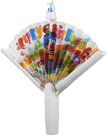 Candela, decorazione per torta di compleanno, decorazione per feste, design con apertura a, forma di girevole, ideale per uso celebrazione, decorazione creativa ed eventi speciali, 15 x