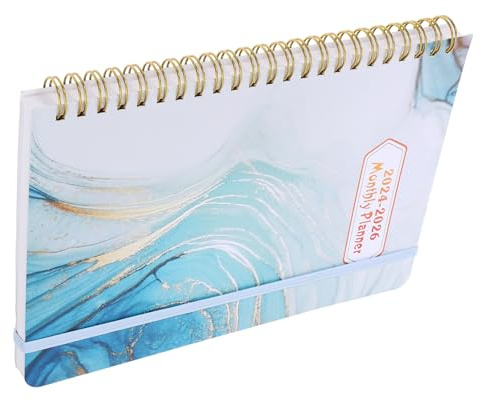 WEKAMOS Multi-funktion Notizbuch Kompakter Haushaltsplaner Taschenkalender Familienplaner für Schule Büro mit Spiralbindung Praktisch Tragbar für Alltag und Organisation