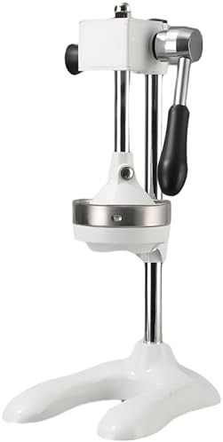 Presse-Agrumes Manuelle Professionnelle en Acier Inoxydable, pour un Jus D'Orange Facile et Sans Effort, Lavable(White)