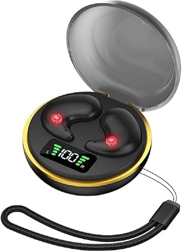 Cuffie Bluetooth,Cuffie per Dormire Senza Fili Invisibili,Bluetooth 5.4 Touch Control,Cuffie con Cancellazione del Rumore,for Side Sleepers,Usura Insensata,Impermeabili Ipx8,per iOS Samsung Android