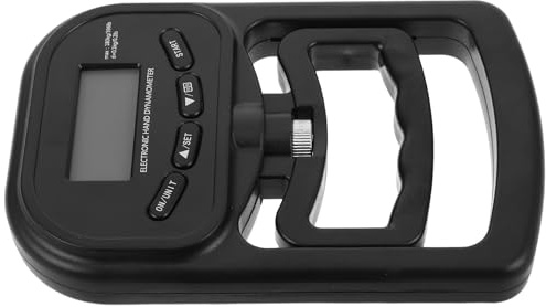 Cabilock Dinamometro Digitale per Forza della Mano Ricaricabile con Batteria al Litio 180kg Design Ergonomico e Corpo in Plastico per Uso Personale e Allenamento Muscolare