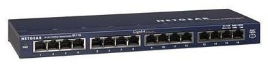 Netgear ProSafe GS116 16 ports Gigabit Ethernet Switch 16Port 10/100/1000 Mb/s – commutateur 16 x 10/100/1000BASE-T Gs116na