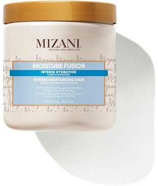 Mizani Moisture Fusion Intense Moisturizing Mask - Hydrating Hair Mask for Dry and Curly Hair, Deep Conditioning Treatment with Argan Oil, Sulfate-Free