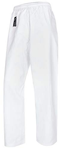 Bay Basic Hose weiß, Karatehose, 8 UZ, 100% Baumwolle, (160 - S)