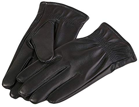 SK Studio Winterhandschuhe vollfinger Handschuhe Kinder Wollfutter Weiche Winddicht Lederhandschuhe für Jungen und Mädchen 8-11 Years