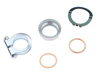 Set: Krümmermutter + Kleinteile Standard, passend für alle Simson* Fahrzeuge mit 28 mm Krümmer