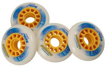 Die Hallen Profi Rolle als 4er Set, in allen Größen vorhanden. Die Rolle hat mit der Härte von 75A den optimalen Grip bei einer sehr langlebigen Haltbarkeit. Durch die Glue-Grip-Technologie haftet die