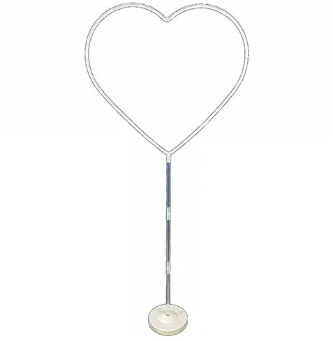 GEQIAN Kit d'arche de ballons blancs - Support de base - Kit d'arche de ballons en forme de cœur réutilisable - Présentoir pour décoration de fête d'anniversaire, de mariage