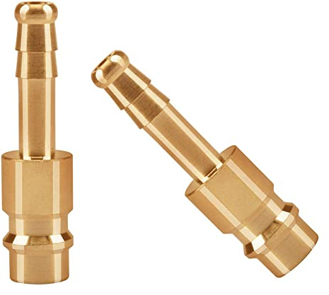 oumuik 2 St Druckluftkupplung 6mm /Druckluft-Anschlussbuchse 6 mm Messing DN6 Anschlussbuchse Schlauchstopfen Ventilbuchse Gewindestopfen Druckluft-Stecknippel