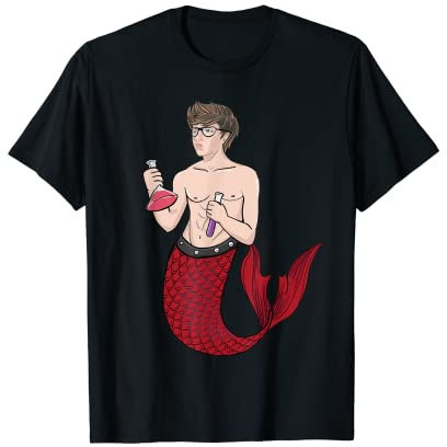 Merman Laboratory Beakers Majestic Boy Mermaid Swimmer Boys T-Shirt