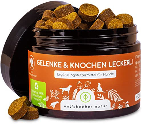 Gelenktabletten für Hunde als Snack | 140 Leckerlis mit Grünlippmuschel & MSM | Gelenkschutz, Knorpelpflege & Knochenaufbau | Natürliche Zutaten unterstützen Gelenke und Knochen