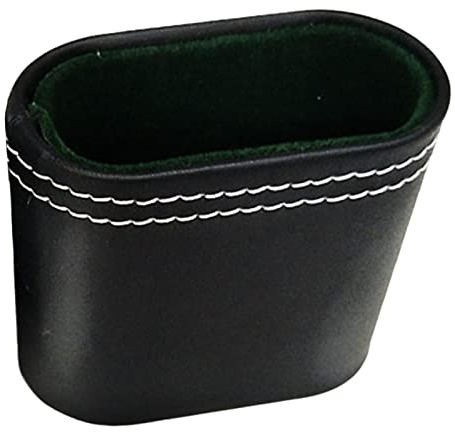 Leather Dice Cup Black Leather Dice Shaker Cup Without Dice Quiet Shaking Portable Dice Cup for Bar KTV Poker Liars Dice Party Games