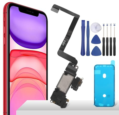 YHX-OU 6.1'' Altoparlante per iPhone 11 Altoparlante Buzzer Loud Speaker di Ricambio per Auricolari/Earpiece Speaker + Strumento di Installazione + Waterproof Adhesive