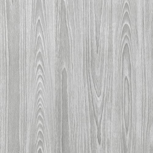 Abyssaly Wood Effect Sticky Back Plastic Roll, Grey Vinyl Wrap Self Adhesive Wallpaper, Waterproof Vintage Removable Wallpaper for Furniture, Walls, Kitchen 30cmX200cm
