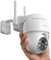 COOAU 2K Telecamera Wi-Fi Esterno Senza Fili,Videocamera Sorveglianza Esterno con Batteria,Visione Notturna a Colori Telecamera,360°PTZ,Rilevazione di Movimento,2 Vie Audio,Sirena,IP66,card/Cloud