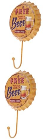 PRETYZOOM 2St bierflaschenverschluss bierflaschen deckel Haken für Bierflaschen Handtaschen-Staubschutzhüllen klar Haken zum Aufhängen Retro-Haken Persönlichkeit anschließen Wandbehang